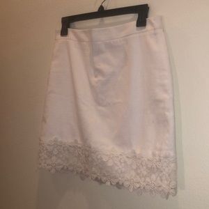White j crew skirt
